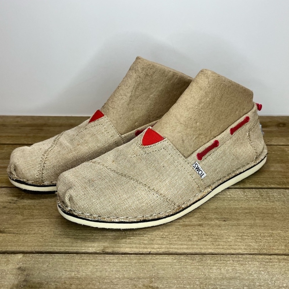 Toms Womens tan Burlap Bimini Shoes ladies‎ 7